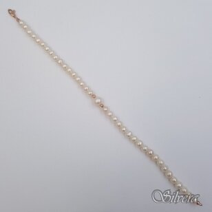 Apyrankė iš perlų su aukso detalėmis AA285; 18 cm
