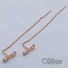 Auksiniai auskarai su cirkoniais AE132
