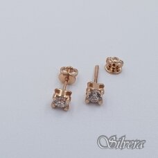 Auksiniai auskarai su cirkoniais AE201