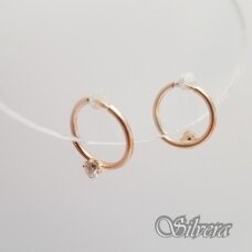 Auksiniai auskarai su cirkoniu AU014