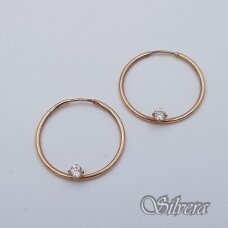Auksiniai auskarai su cirkoniu AU167