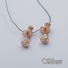 Auksiniai auskarai su deimantu AU983