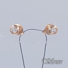 Auksiniai auskarai su deimantu AU985