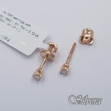 Auksiniai auskarai su deimantu AU988
