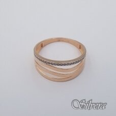 Auksinias žiedas su cirkoniais AZ670; 20 mm