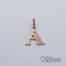 Auksinis pakabukas su cirkoniais raidė "A" AP236