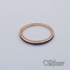 Auksinis žiedas su cirkoniais AZ128; 18 mm