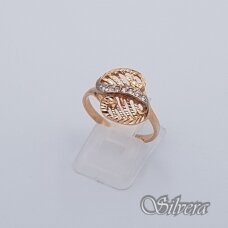 Auksinis žiedas su cirkoniais AZ158; 18,5 mm