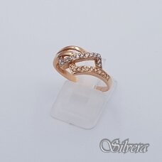 Auksinis žiedas su cirkoniais AZ162; 18,5 mm
