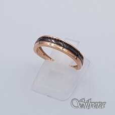 Auksinis žiedas su cirkoniais AZ266; 15,5 mm