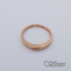 Auksinis žiedas su cirkoniais AZ326; 17 mm