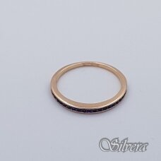 Auksinis žiedas su cirkoniais AZ360; 17,5 mm