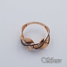 Auksinis žiedas su cirkoniais AZ362; 17,5 mm