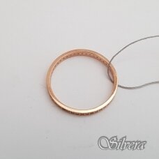 Auksinis žiedas su cirkoniais AZ44; 17 mm