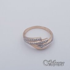Auksinis žiedas su cirkoniais AZ452; 20 mm