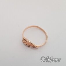 Auksinis žiedas su cirkoniais AZ54; 16 mm