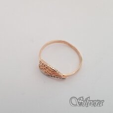 Auksinis žiedas su cirkoniais AZ54; 16,5 mm