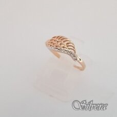 Auksinis žiedas su cirkoniais AZ54; 17 mm