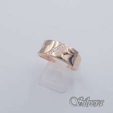 Auksinis žiedas su cirkoniais AZ551; 20 mm