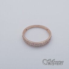 Auksinis žiedas su cirkoniais AZ553; 17,5 mm