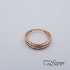 Auksinis žiedas su cirkoniais AZ570; 18,5 mm