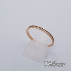 Auksinis žiedas su cirkoniais AZ590; 19 mm