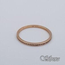 Auksinis žiedas su cirkoniais AZ590; 19 mm
