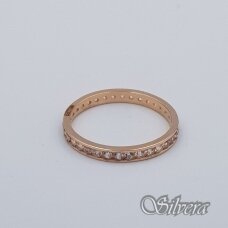 Auksinis žiedas su cirkoniais AZ591; 16,5 mm