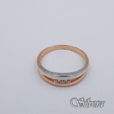 Auksinis žiedas su cirkoniais AZ592; 21,5 mm