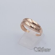 Auksinis žiedas su cirkoniais AZ625; 18,5 mm