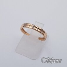 Auksinis žiedas su cirkoniais AZ648; 16,5 mm