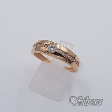 Auksinis žiedas su cirkoniais AZ655; 18,5 mm