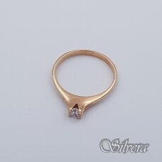 Auksinis žiedas su cirkoniu AZ111; 17,5 mm