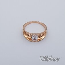 Auksinis žiedas su cirkoniu AZ190; 19,5 mm
