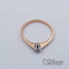 Auksinis žiedas su cirkoniu AZ311; 16,5 mm