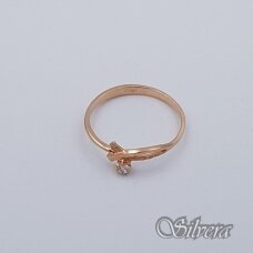 Auksinis žiedas su cirkoniu AZ315; 16,5 mm