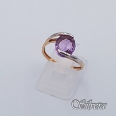 Auksinis žiedas su cirkoniu AZ365; 17,5 mm