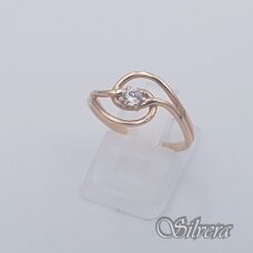 Auksinis žiedas su cirkoniu AZ407; 18,5 mm