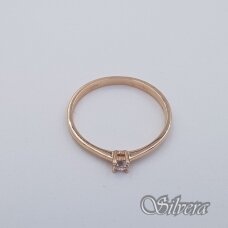 Auksinis žiedas su cirkoniu AZ559; 18,5 mm