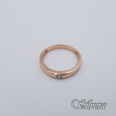 Auksinis žiedas su cirkoniu AZ565; 17,5 mm