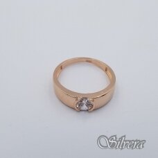 Auksinis žiedas su cirkoniu AZ569; 20,5 mm