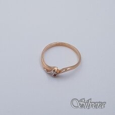 Auksinis žiedas su cirkoniu AZ59; 16,5 mm