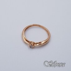 Auksinis žiedas su cirkoniu AZ60; 17 mm