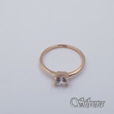 Auksinis žiedas su cirkoniu AZ634; 16,5 mm