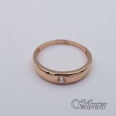 Auksinis žiedas su cirkoniu AZ637; 19 mm