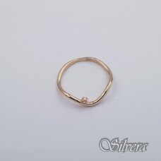 Auksinis žiedas su cirkoniu AZ646; 13,5 mm