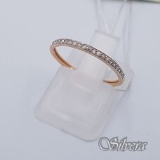 Auksinis žiedas su deimantais AZ903; 16 mm