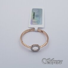Auksinis žiedas su deimantais AZ910; 17,5 mm