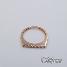 Auksinis žiedas su cirkoniais AZ633; 16,5 mm