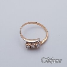 Auksinis žiedas su cirkoniais AZ313; 16,5 mm
